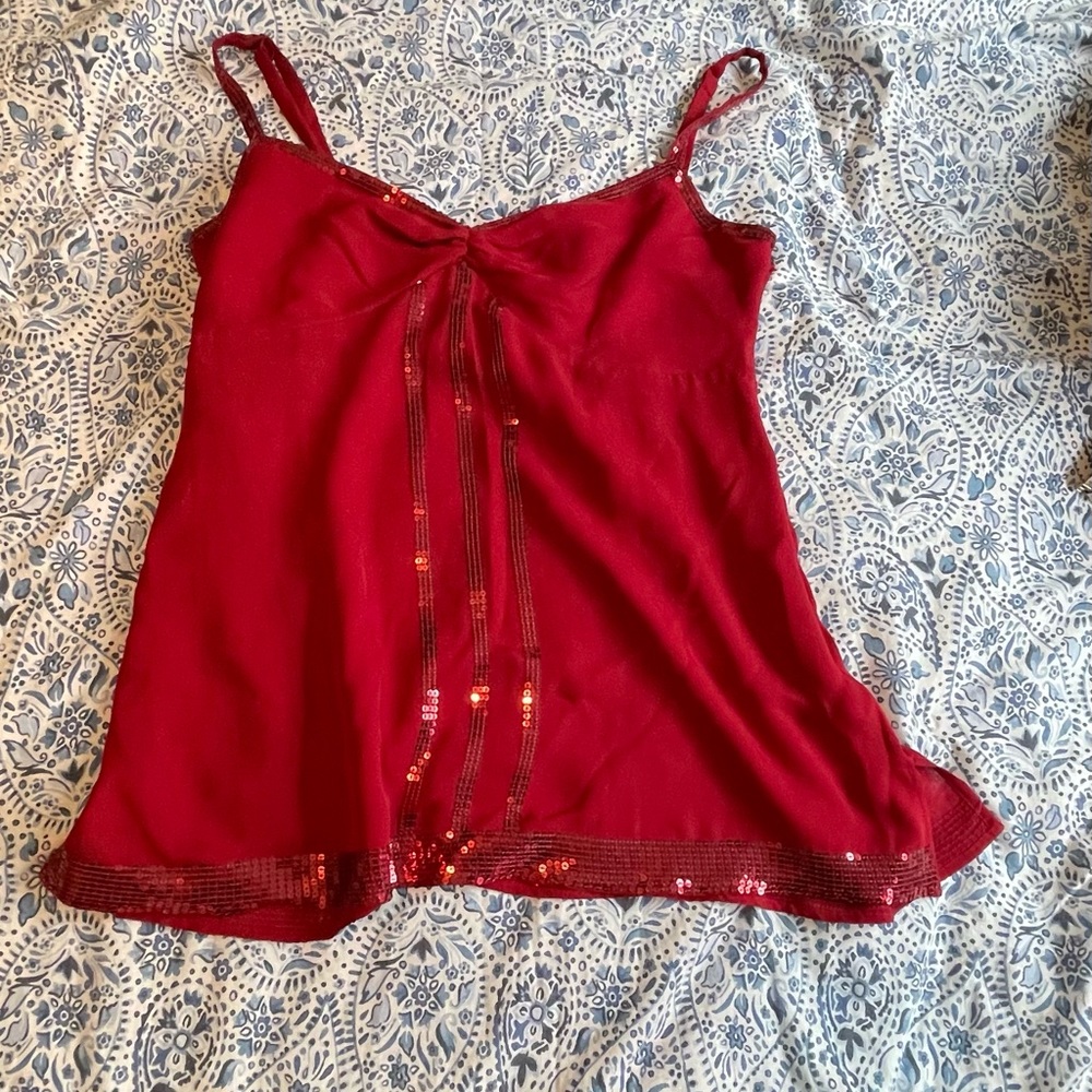 Express Red tank top blouse